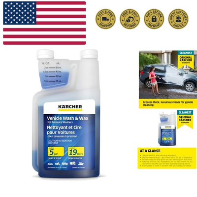 #ad Kärcher Vehicle Wash and Wax Pressure Washer Detergent Cleans Cars Bikes ... $20.99