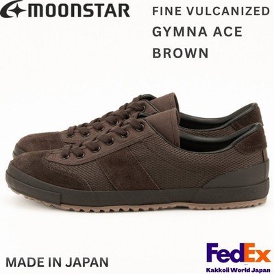 MOONSTAR Shoes FINE VULCANIZED GYMNA ACE BROWN MADE IN JAPAN 2026