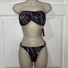 NWT Frederick s of Hollywood 2 pc Bikini Swim Suit Sz S Ocean Eve Palm Springs