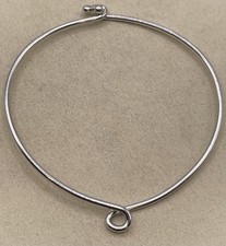 Retired James Avery Twisted Wire Hook On Charm Holder Bracelet SZ MEDIUM 2 3/8”