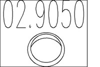 MTS Auspuffdichtung FüR Toyota Auris _E15_ 1.6 1.4 NRE15_ ZZE15_ ADE15_