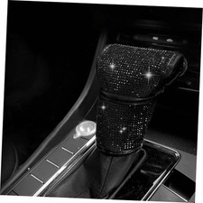 Bling Rhinestone Auto Gear Shift Knob Cover Sparkly Crystal Gear Stick Black