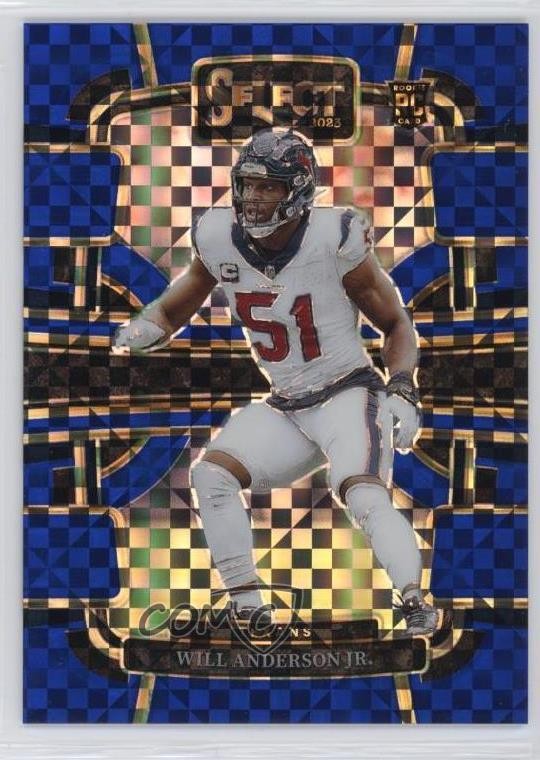 2023 Panini Select Concourse Blue Prizm /199 Will Anderson Jr #40 Rookie RC 10tb