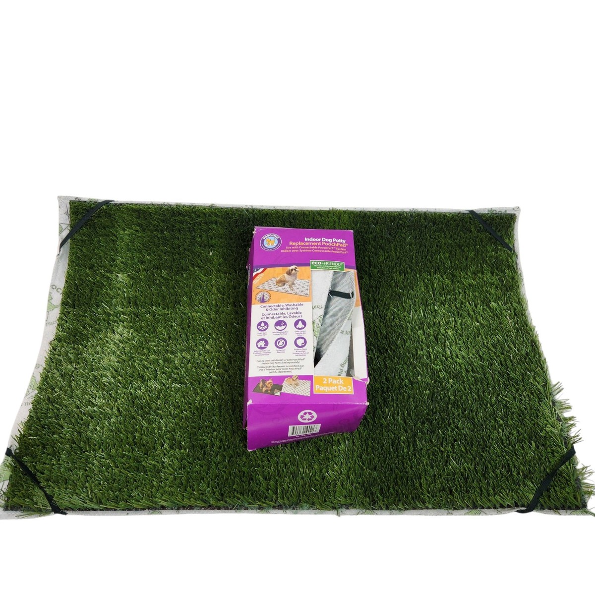 PoochPads Indoor Turf Dog Potty Plus, Small Dogs Pack