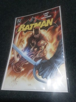 Batman 616 Loeb Lee Williams action cover issue in protective sleeve