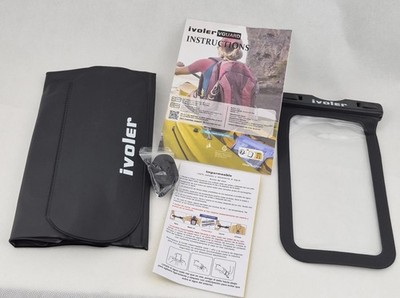 ivoler Wasserdichte Handyhülle Set mit Gürteltasche Universal Schwarz