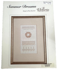 Hardanger Cross Stitch Pattern Wreath Seasonal Sampler Thea Dueck