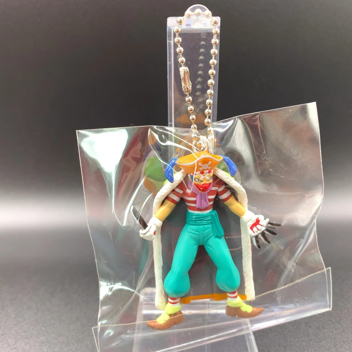Buggy the Clown One Piece mini Figure Keychain 2000 Anime Japan