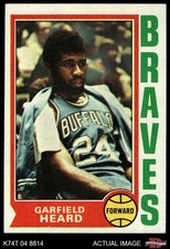 1974 Topps #44 Garfield Heard Braves-BskB Oklahoma 5 - EX