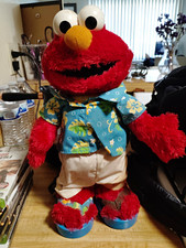 Sesame Street Elmo Dressed Plush 14-24in Hawaiian Shirt Pants Shoes 2002