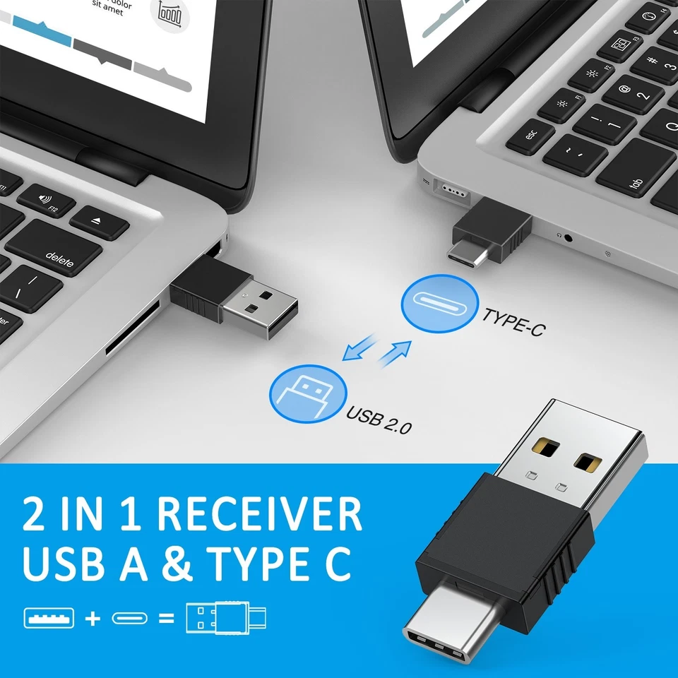 RF 2.4 GHz Presentation Clicker Wireless Presenter USB Powerpoint Clicker Remote - Image 2 of 4