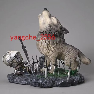 Dark Souls The Great Grey Wolf Sif Figure Mini Statue PVC Model Doll Toys 21cm