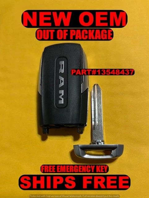 NUEVO LLAVERO INTELIGENTE MOPAR OEM 2019-24 RAM 1500 5 BTN 68442909 OHT-4882056 Foto 2 de 4