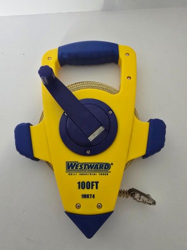 100 Ft Westward Open Reel Engineers Tape Measure Model 1MKT4 1/2" Wide