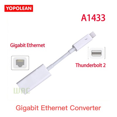 For Thunderbolt 2 Gigabit Ethernet Converter Apple Lightning Port Converter RJ45
