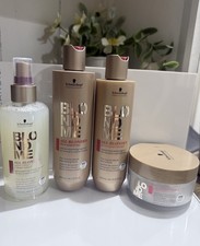 Schwarzkopf BlondMe All Blondes Shampoo,Conditioner, Mask, Spray 3pc Combo