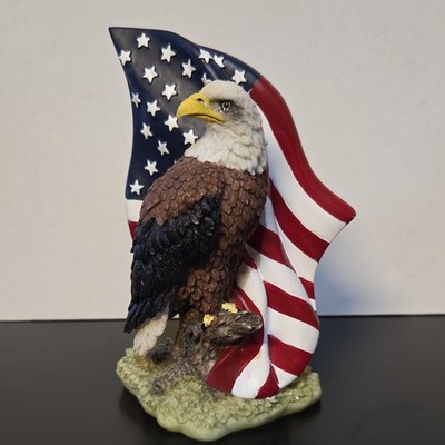 Batesville Casket Company LifeSymbols Bald Eagle Hand-Painted American Flag