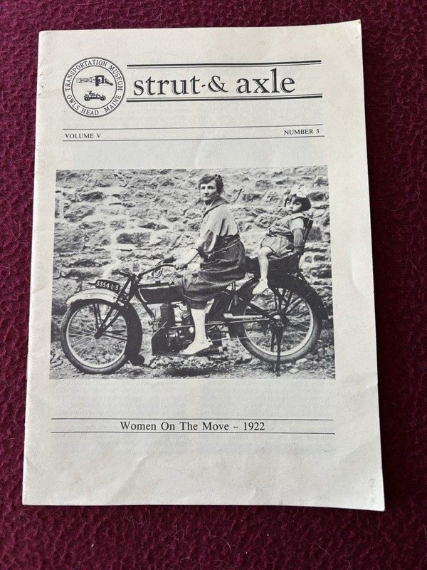 Strut & Axle Magazine Owls Head Maine Transportation Museum 1983 Vol. V Number 3