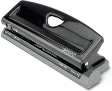 1725 Adjustable 6-Hole Punch, 4 x Different Positions, 9 Sheets Capacity, Met...
