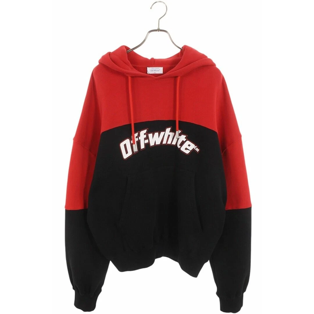 Felpa con cappuccio pullover mezza freccia Off White OMBB118F24FLE002 uomo M usata b3ca593c8b36c5