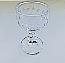 Antique Pressed Thick Glass Goblet Rummer Victorian Era 239 grams