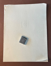 Alte Oldtimer VW Urkunde 100.000km + Feuerzeug Volkswagen Auto Werbung 1954 Deko