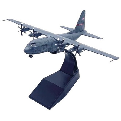 1/200 Scale Diecast Alloy C-130 Hercules Transport Aircraft Model With Stand