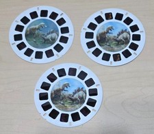 Rare Vintage Original Plant-Eating Dinosaurs View-Master 3D 3 Reel Pack / Set