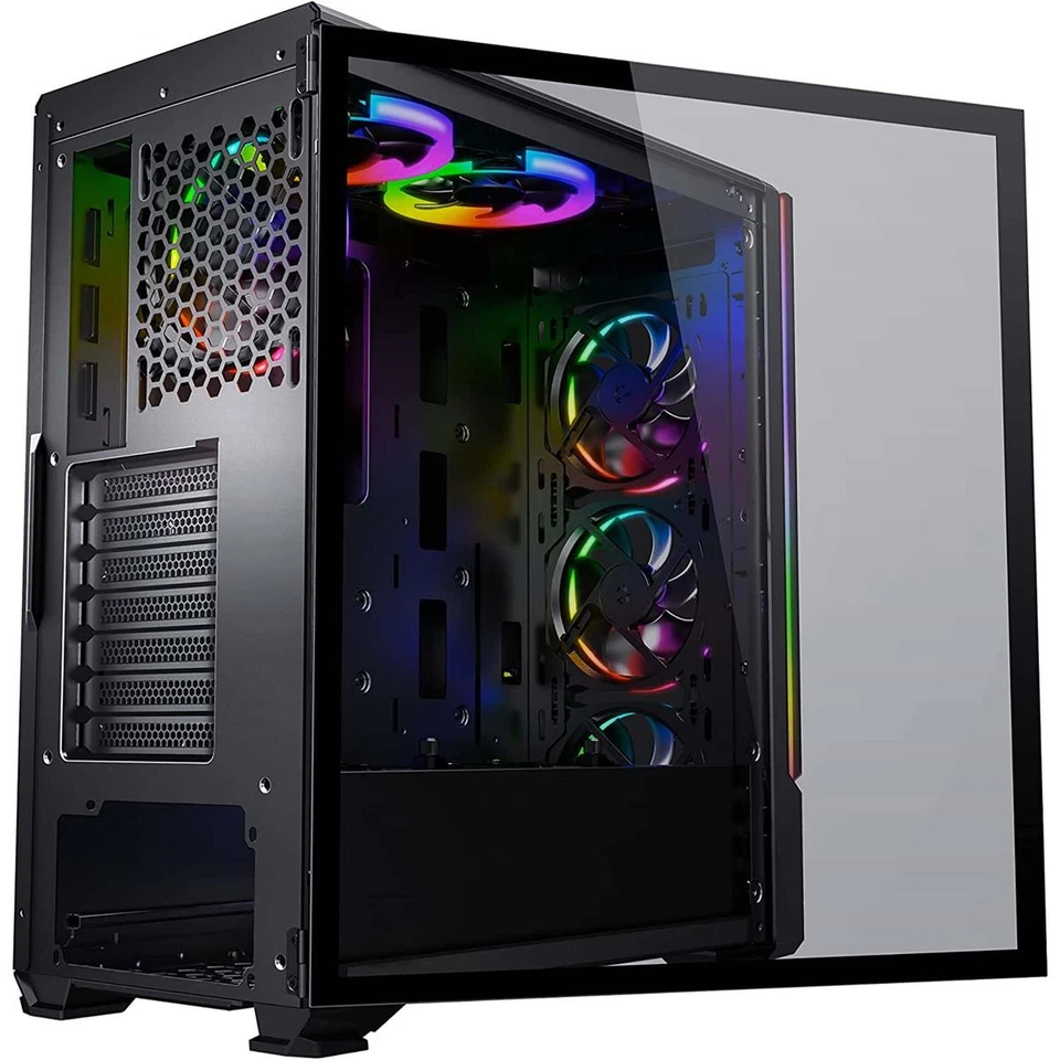 Case Gaming RGB ATX Micro-Atx Mini Itx Tower Cabinet Computer PC Game Tower - Image 2 of 4
