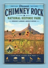 CHIMNEY ROCK NATIONAL PARK NEBRASKA TRAVEL POSTER *2X3 FRIDGE MAGNET* VACATION