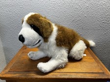 Vintage 26 St Bernard Plush Dog Large Stuffed Animal Made in Hong Kong