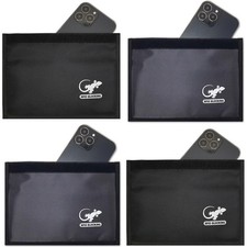 4 Faraday Bag Anti-Tracking GPS RFID Car Key Signal Blocker Wallet Shielding ...
