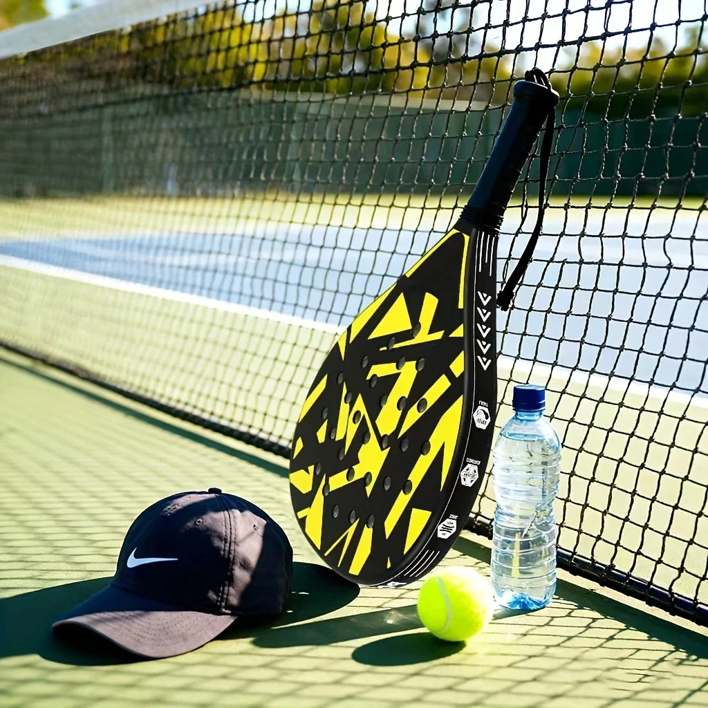 Raquette De Padel Professionnelle Fibre De Carbone - Homme/Femme - Fabriquée En Italie