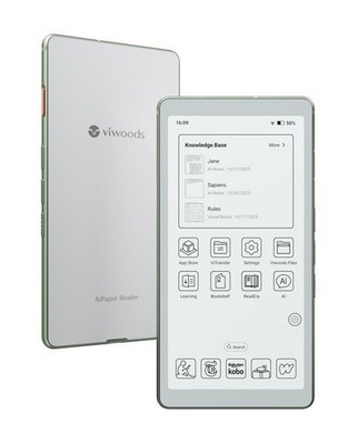 6.13'' Carta1300 AiPaper Reader with 4G Connectivity, Ultra-Thin & Light E In...