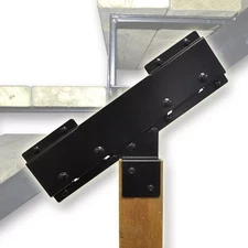 Pylex 13920 Steel Stringer Stair Riser Connector Bracket Black
