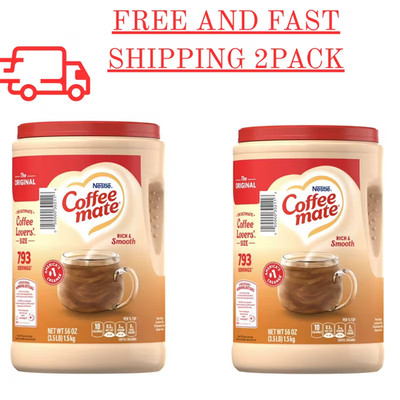 Nestle Coffee Mate Original Non-Dairy Powder Creamer, 56 Oz (Pack of 2)
