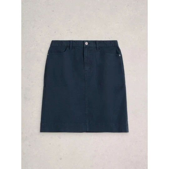 White Stuff Tia Chino Skirt in Dark Navy - Sizes 10 12 14 - BNWT - Was £59