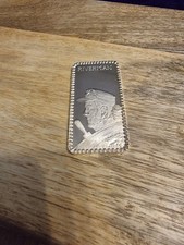 1 Oz Silver 999 Profiles Of The West Riverman Bar RARE Hamilton Mint 99.50 per troy oz