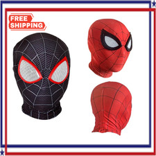 Spider-Man 3D Mask Spiderman Movie Hero Costume Cosplay Props Kids / Adult Size