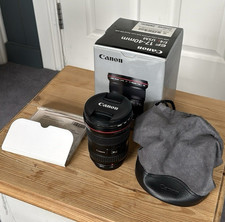 Canon EF 17-40mm f/4L USM 17-40mm Zoom Lens With Cap, Case & Box