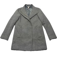 J Crew Gray Wool Blend Mock Neck Full Zip Jacket Size 4 Spring Polished Timeless