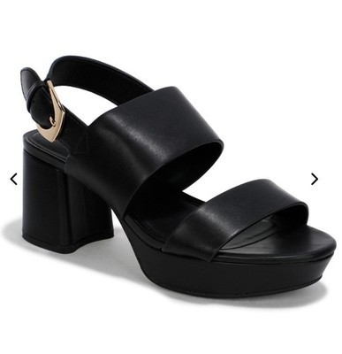 AEROSOLES WOMEN S CAMILIA PLATFORM SANDALS | BLACK | SIZE 8.5 | NIB | MSRP $89