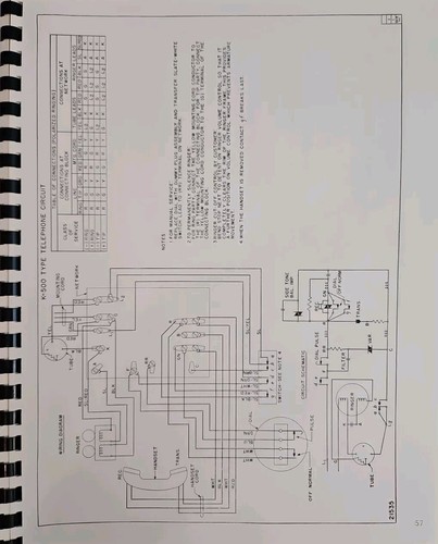 Shop Maintenance Of K-500 Desk & K-554 Wall Telephones ITT Kellogg Phone & Trans - Picture 11 of 13
