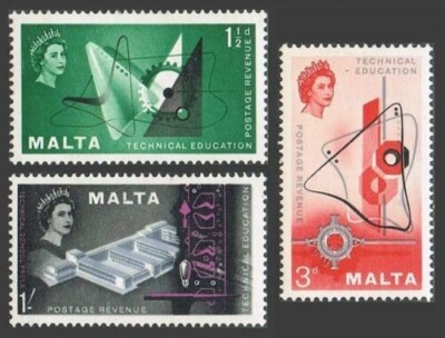 s47007 Malta postfrisch ** 1958 Technischer Fortschritt 3V
