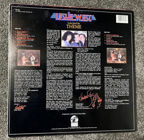 Leslie West Theme Vinyl LP Album 1988 Passport Records PB6061 *NO SCRATCHES* MT! - Picture 9 of 9