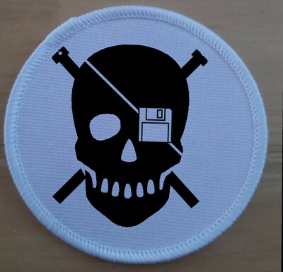 Hacker Hacked Iron Or Sew On Sublimation Patch Badge patches badges Biker