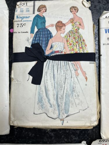 Sechs Vintage Vogue Muster. Damen. 60’er Jahre. - Bild 3 von 7