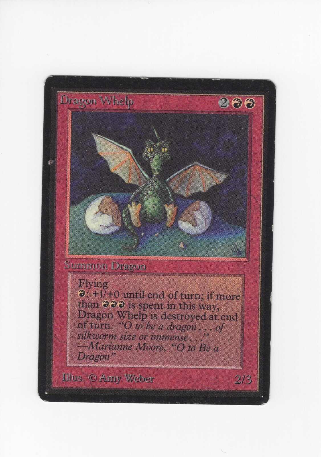 Dragon Whelp Beta LP/MP MTG Magic the Gathering 1