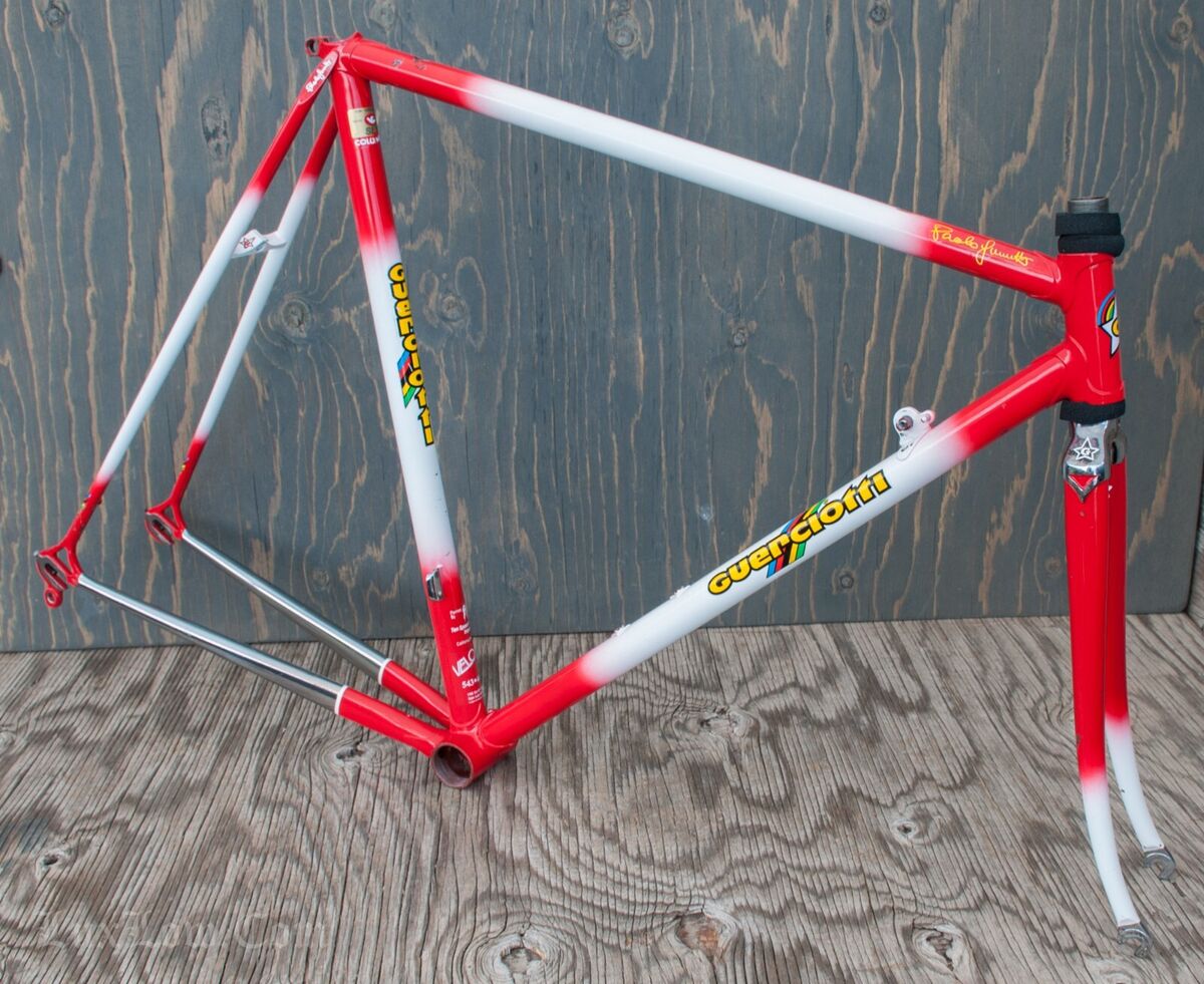 Vintage Guerciotti Time Trial RoadBike FRAME FORK Vintage Guerciotti Time Trial RoadBike FRAME FORK