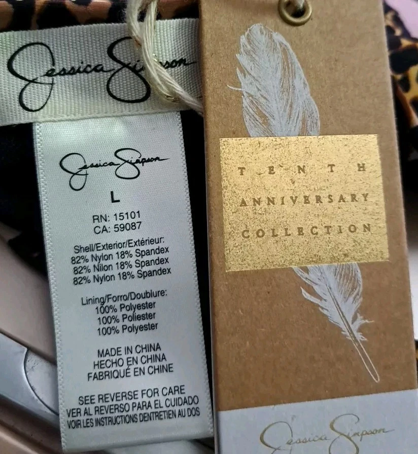 Bikini JESSICA SIMPSON Pantalones de Natación Hipster Estampado Animal Talla Grande $46 Nuevo con Etiquetas Foto 2 de 4